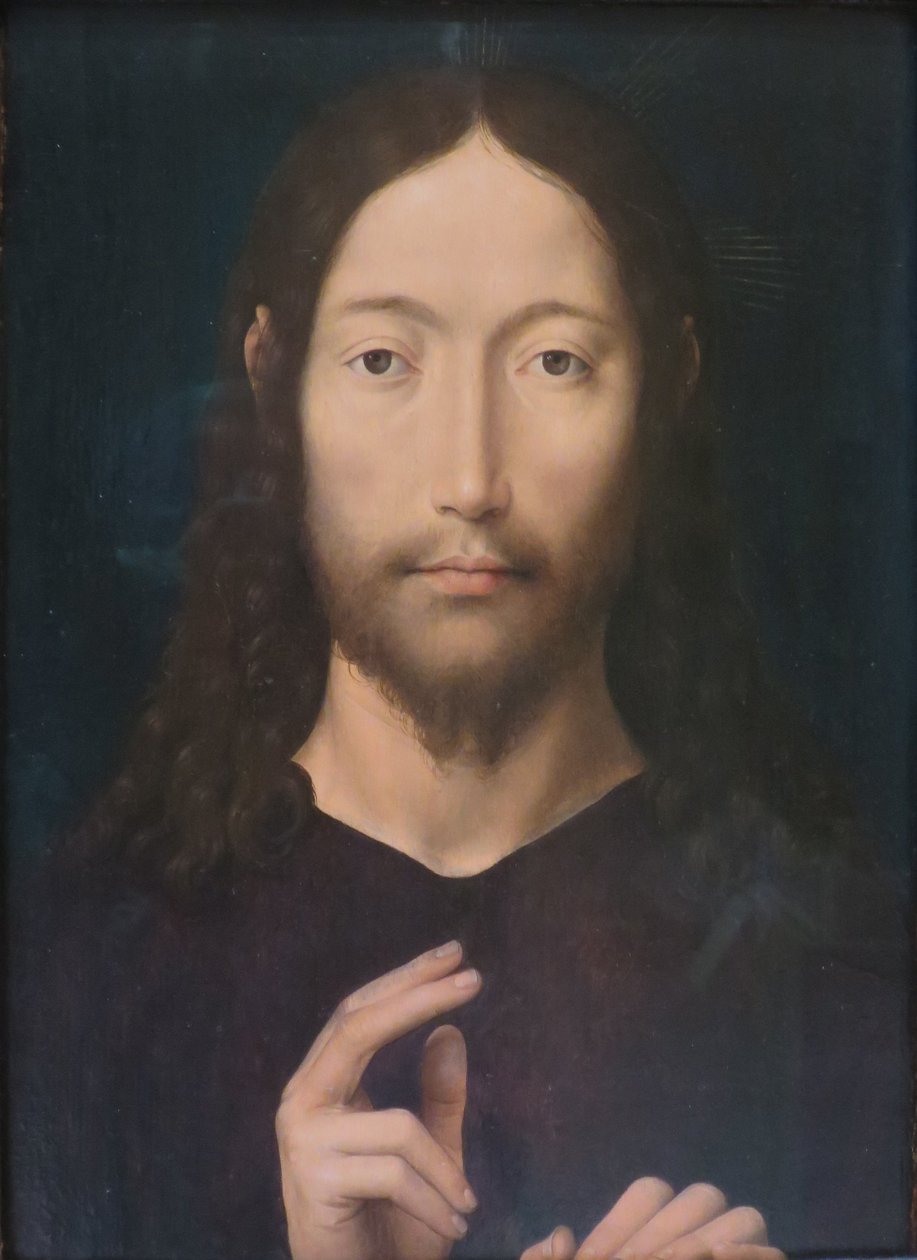 Chrystus udzielający błogosławieństwa autorstwa Hans Memling