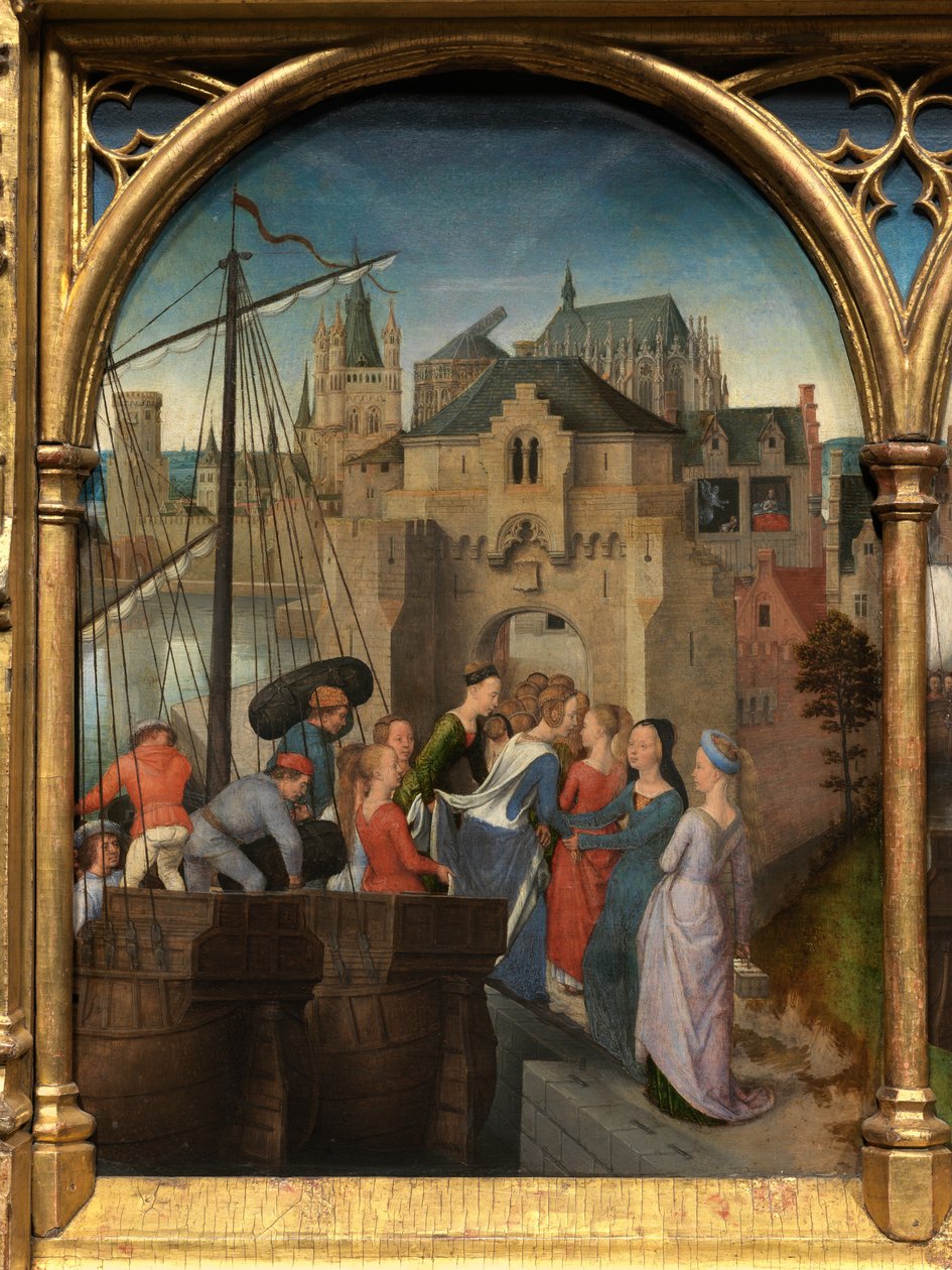 Detalhe do Relicário de Santa Ursulapolish autorstwa Hans Memling