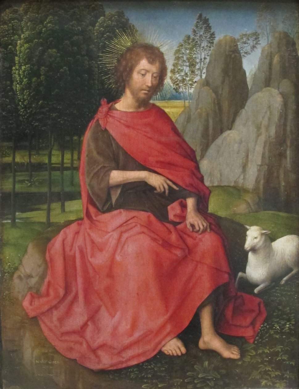 Niderlandzki: Saint Jean-Baptiste Święty Jan Chrzciciel. autorstwa Hans Memling