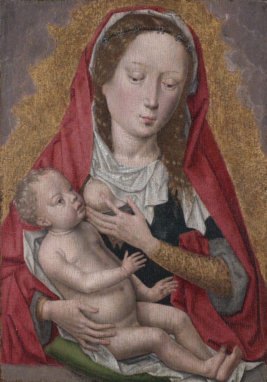 Dziewica z Dzieciątkiem, c. 1470-1480. autorstwa Hans Memling