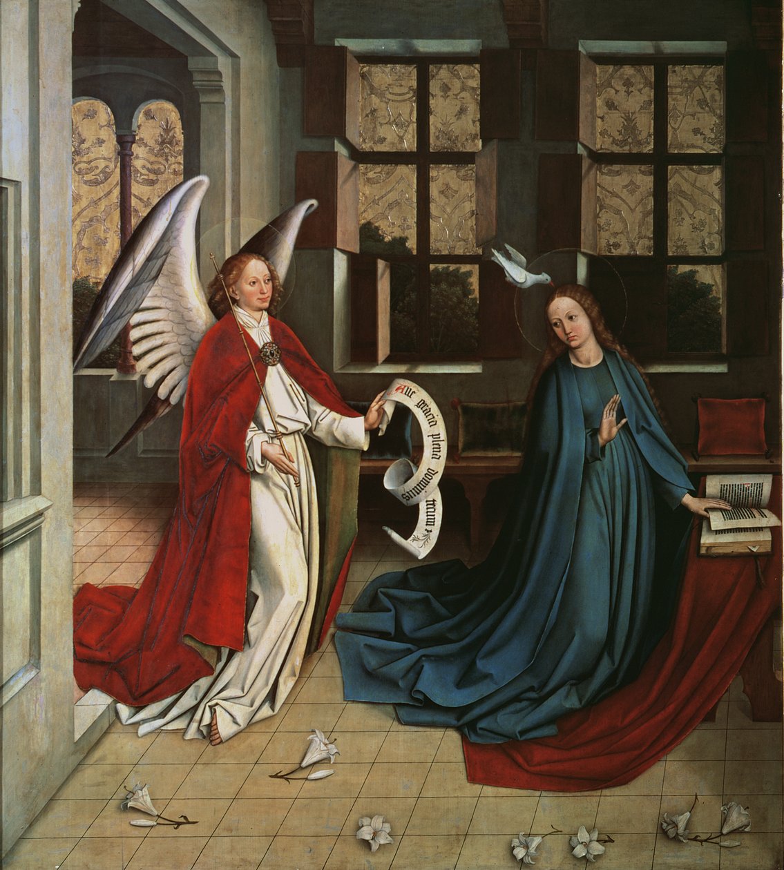Zwiastowanie, 1458 autorstwa Hans Multscher