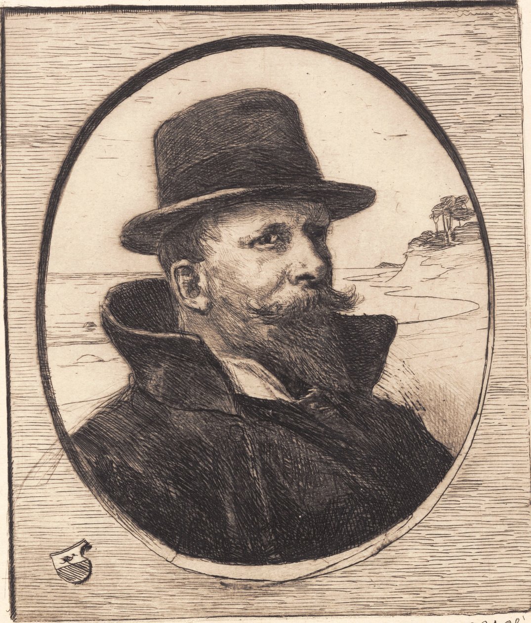 „Autoportret” autorstwa Hans Nikolaj Hansen