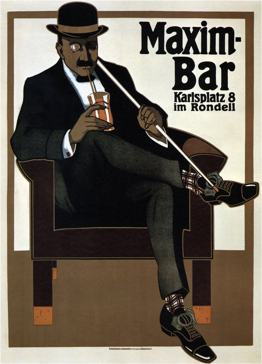 Maxim Bar, 1907 autorstwa Hans Rudi Erdt