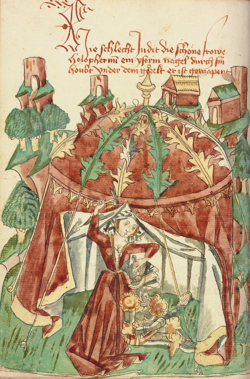 Judyta zabijająca Holofernesa (Jael zabijająca Siserę) autorstwa Hans Schilling