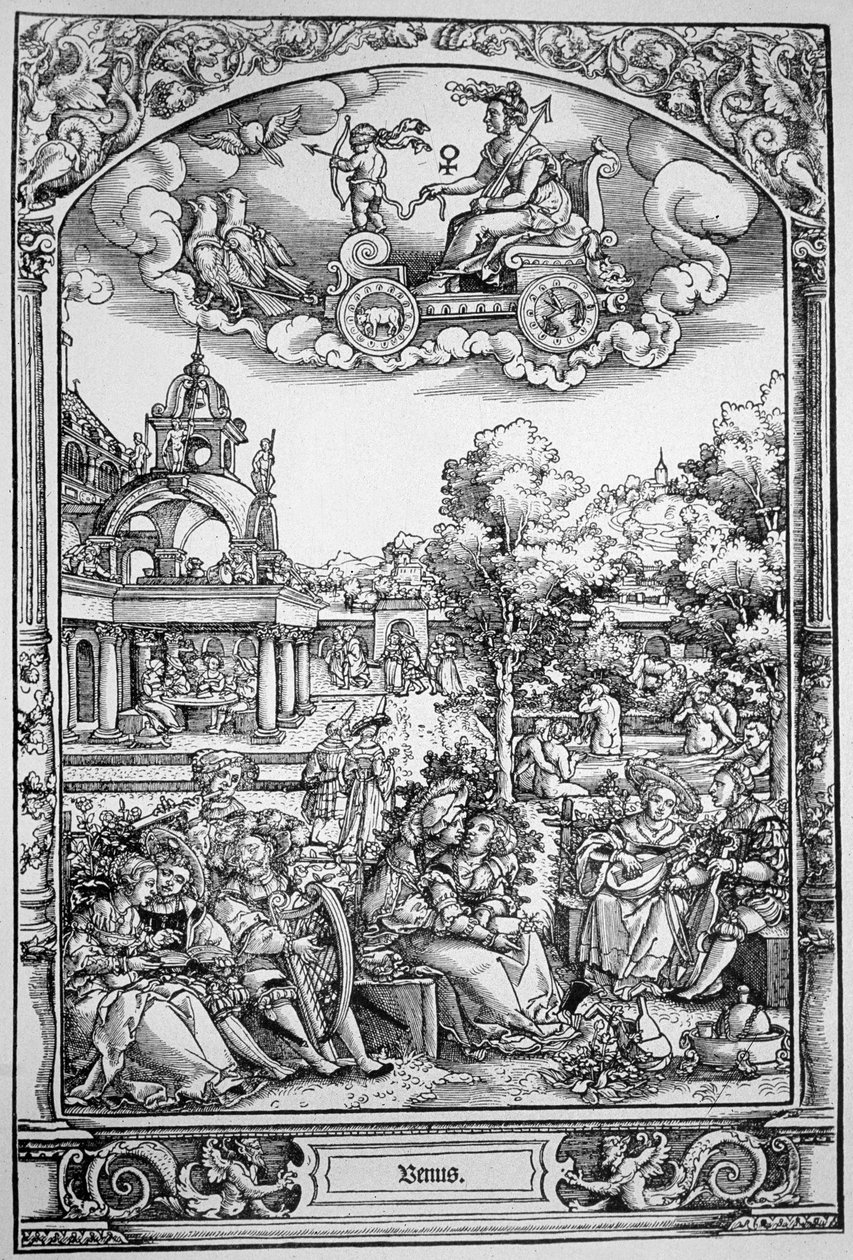 Wenus (drzeworyt) autorstwa Hans Sebald (School of) Beham