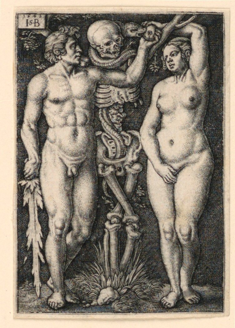 Adam i Ewa autorstwa Hans Sebald Beham