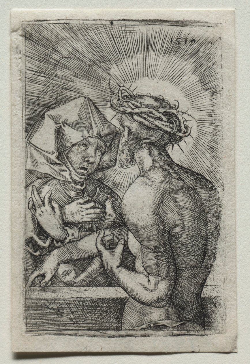 Chrystus i Dziewica, 1519. autorstwa Hans Sebald Beham