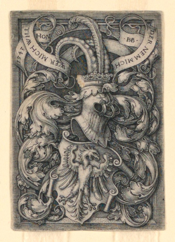 Herb z orłem autorstwa Hans Sebald Beham