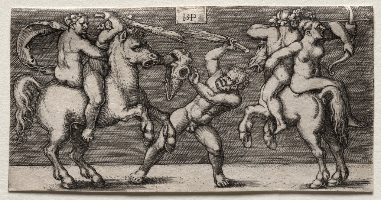 Walka Trzech Mężczyzn autorstwa Hans Sebald Beham