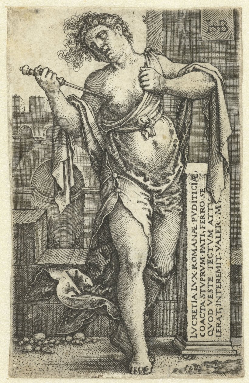 Śmierć Lukrecji autorstwa Hans Sebald Beham