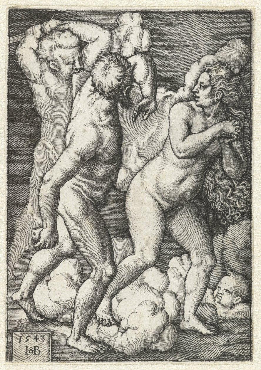 Wypędzenie z raju autorstwa Hans Sebald Beham