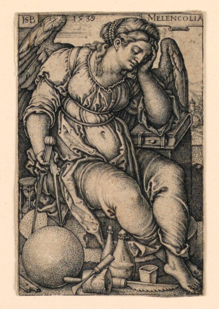 Melenkolia (Melancholia) autorstwa Hans Sebald Beham
