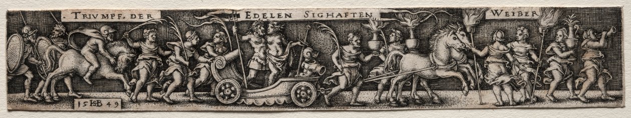Triumf kobiet, 1549. autorstwa Hans Sebald Beham