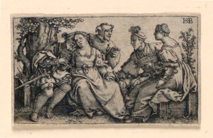 Dwie pary i błazen autorstwa Hans Sebald Beham