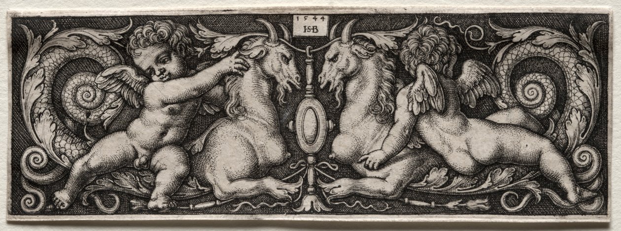 Dwa Genii, 1544. autorstwa Hans Sebald Beham
