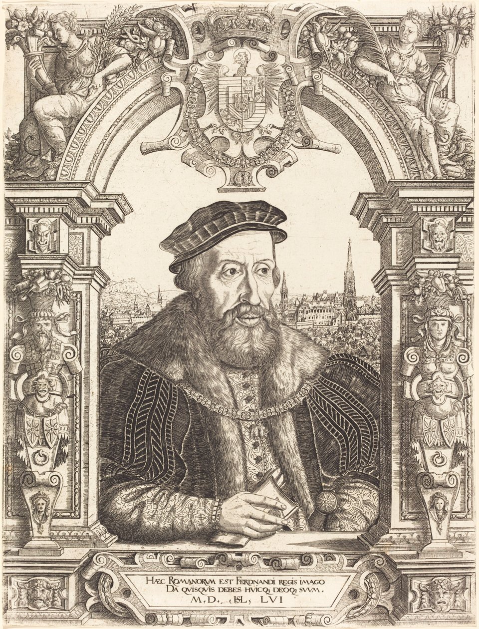 Ferdynand I, 1556. autorstwa Hans Sebald Lautensack