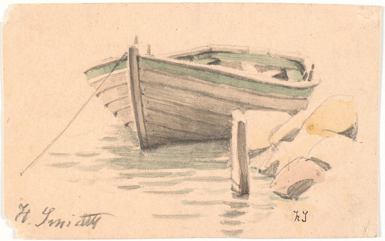 Łódź wiosłowa autorstwa Hans Smidth