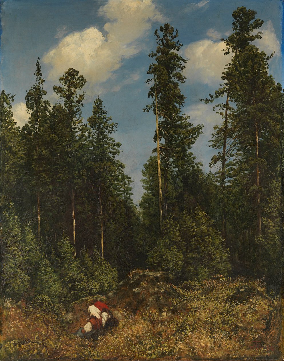 Jodły szwarcwaldzkie (zbieracze jagód) autorstwa Hans Thoma