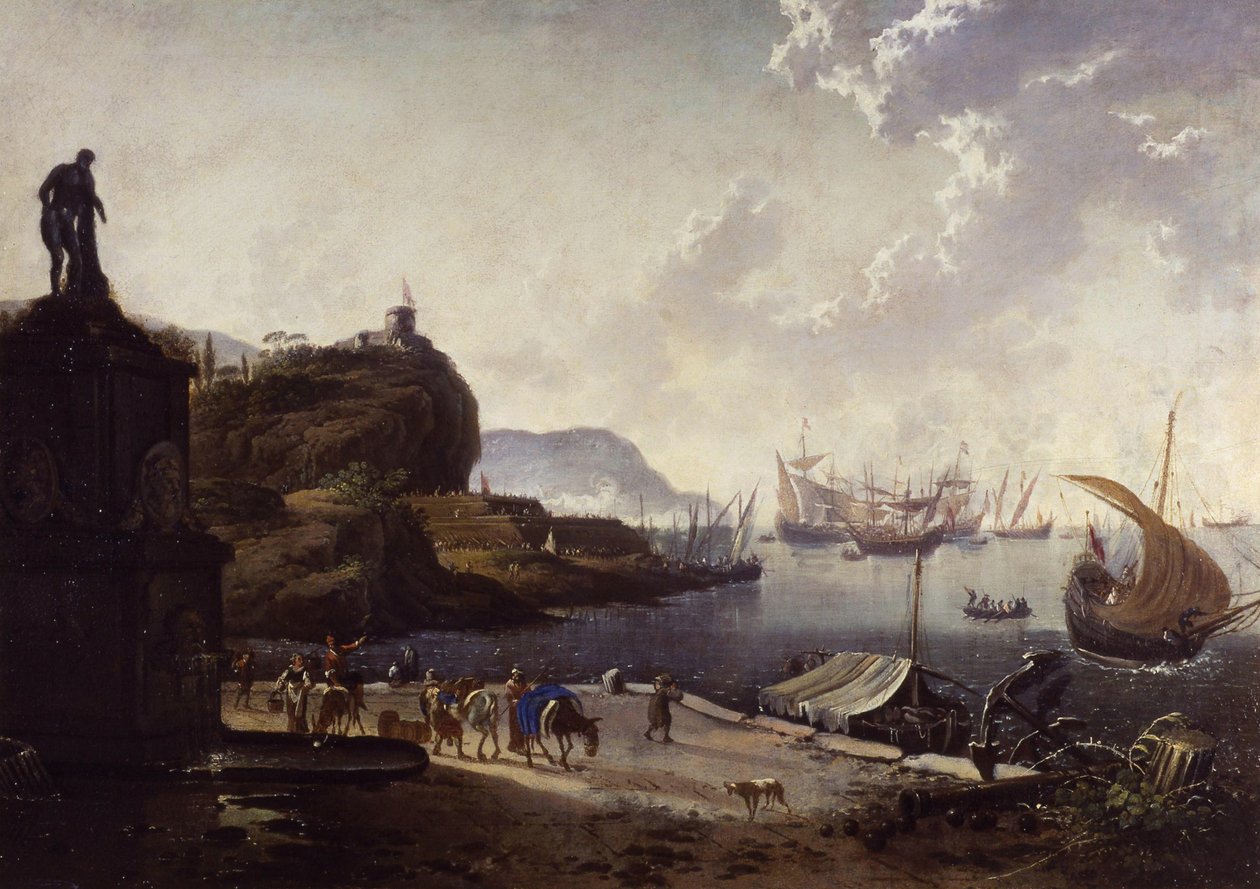 Port morski. autorstwa Hans de Jode
