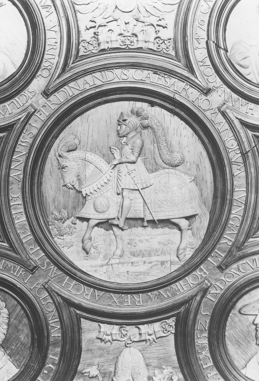 Ferdynand I Habsburg (drewno) autorstwa Hans, the younger Kels