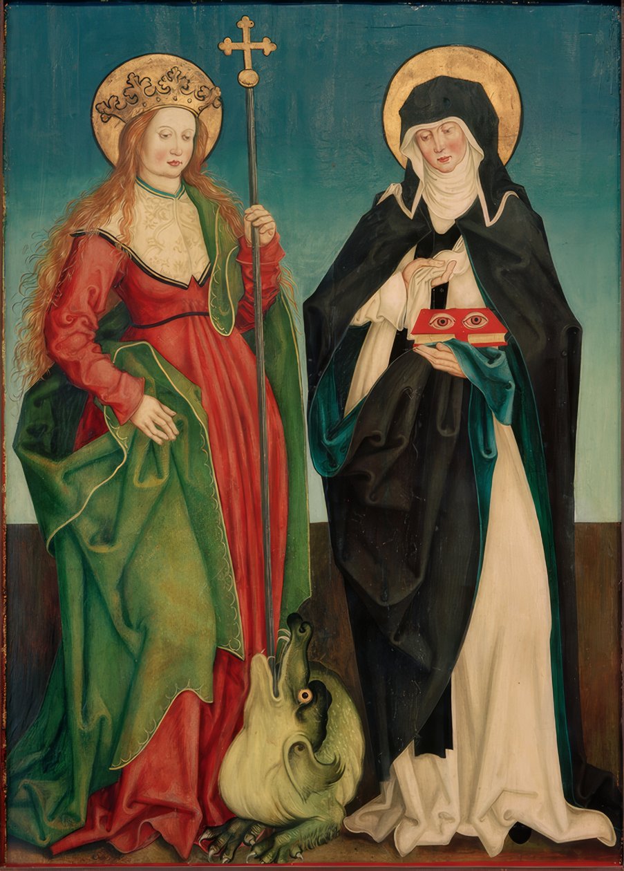 Święci Małgorzata i Ottilia autorstwa Hans und Jakob Strüb