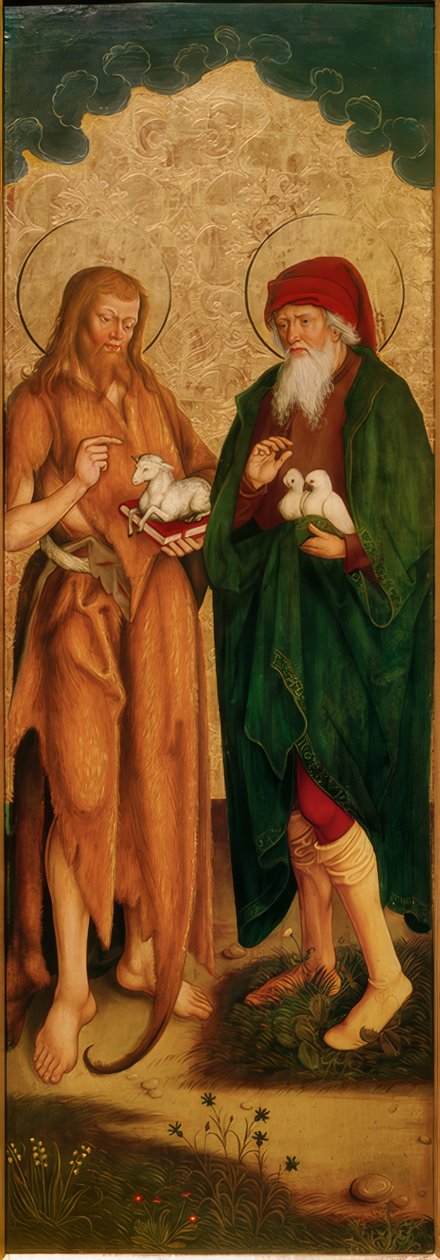 Jan Chrzciciel i Joachim autorstwa Hans und Jakob Strüb