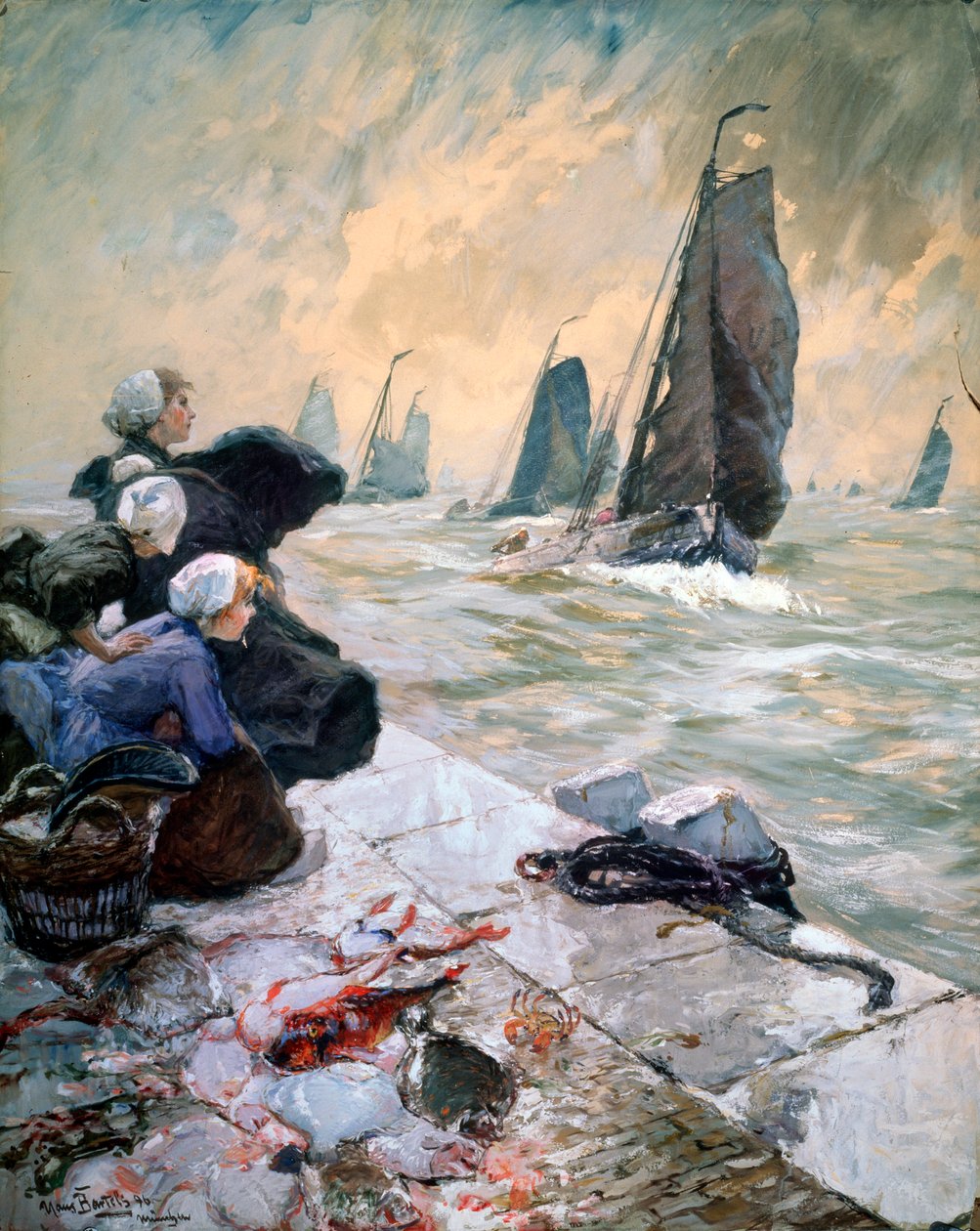Żony rybaków, 1896. autorstwa Hans von Bartels