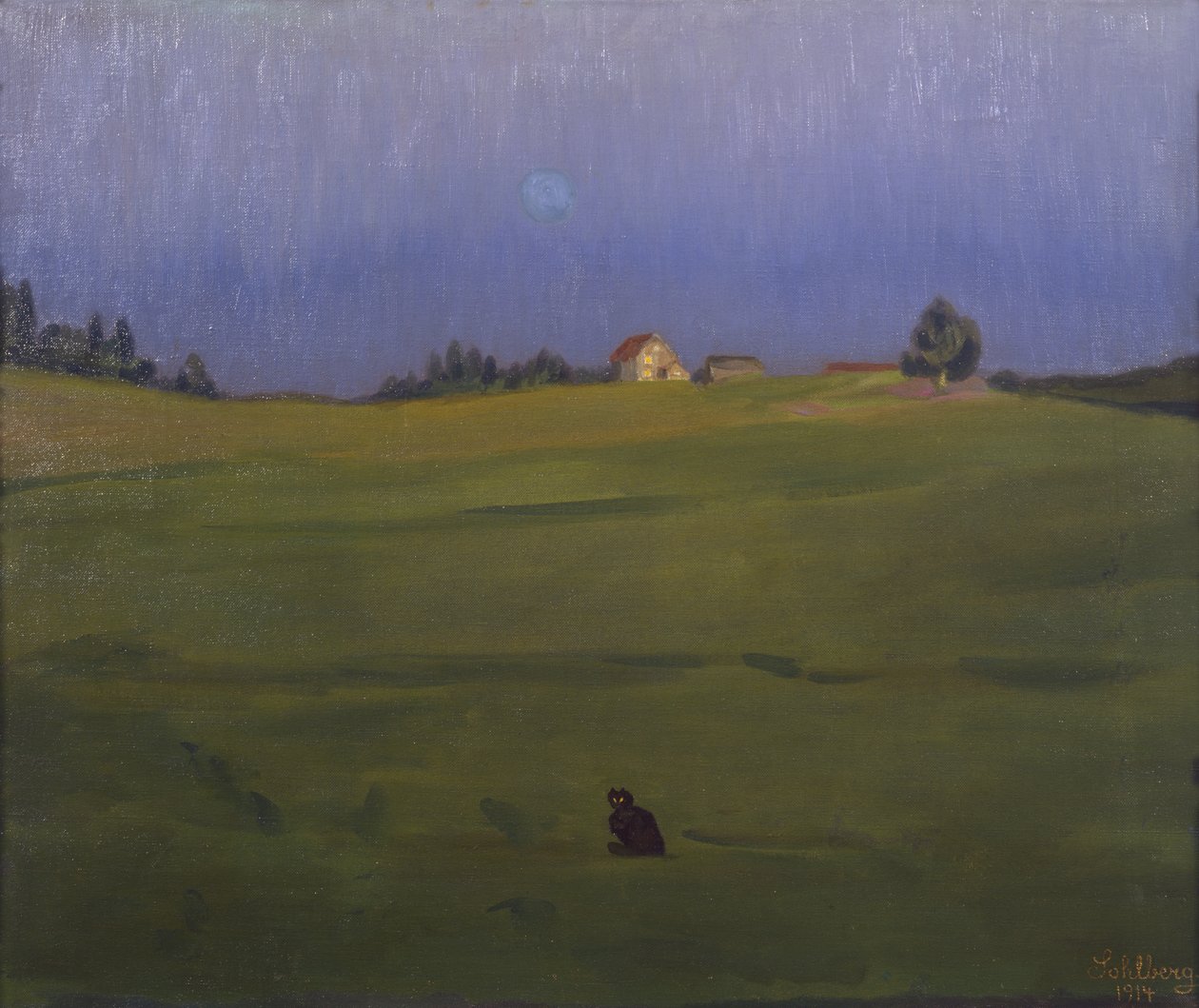 Z Hogsvedt w Ås autorstwa Harald Oscar Sohlberg