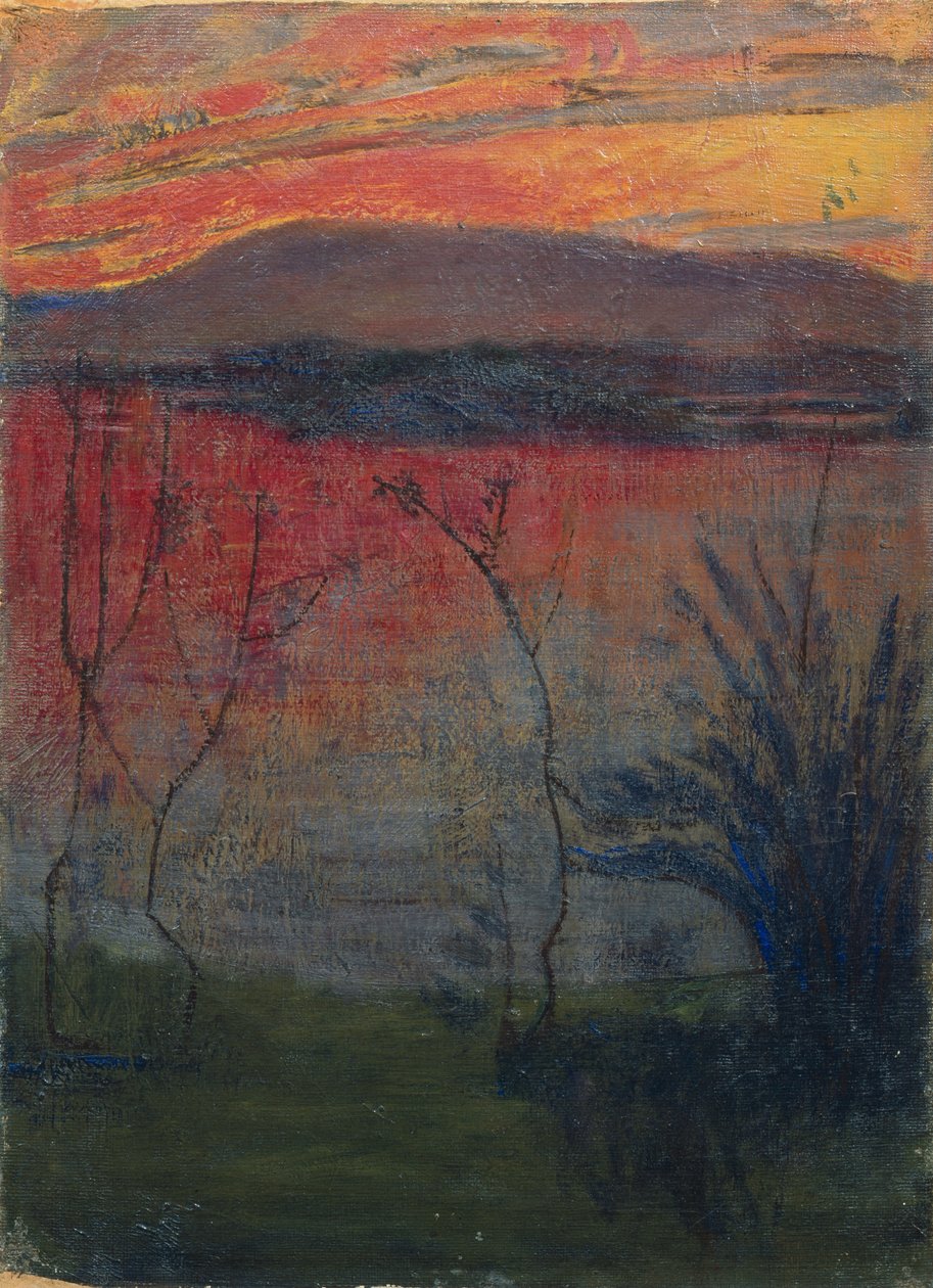 Nocny blask autorstwa Harald Oscar Sohlberg