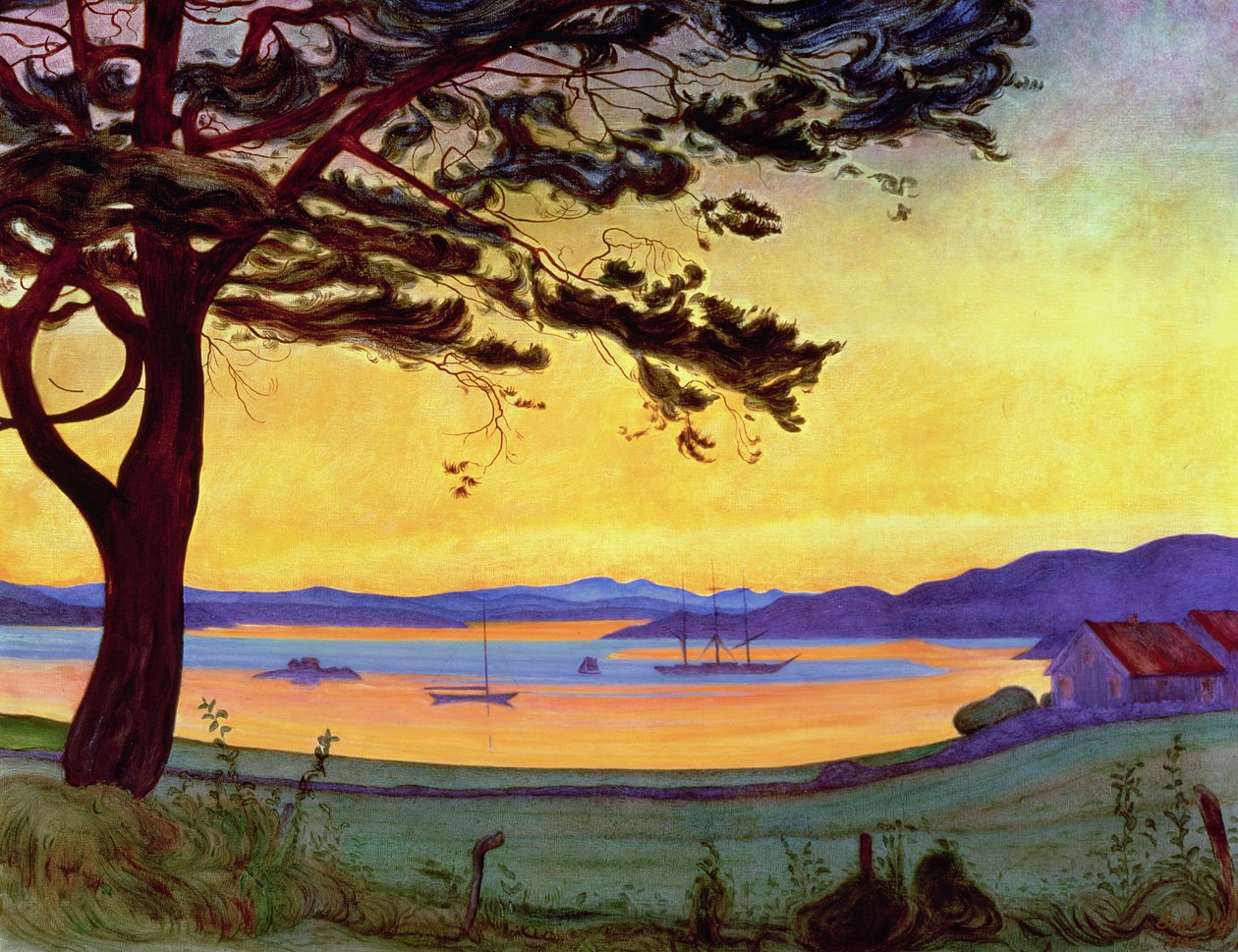 Widok Helgeroa autorstwa Harald Oscar Sohlberg