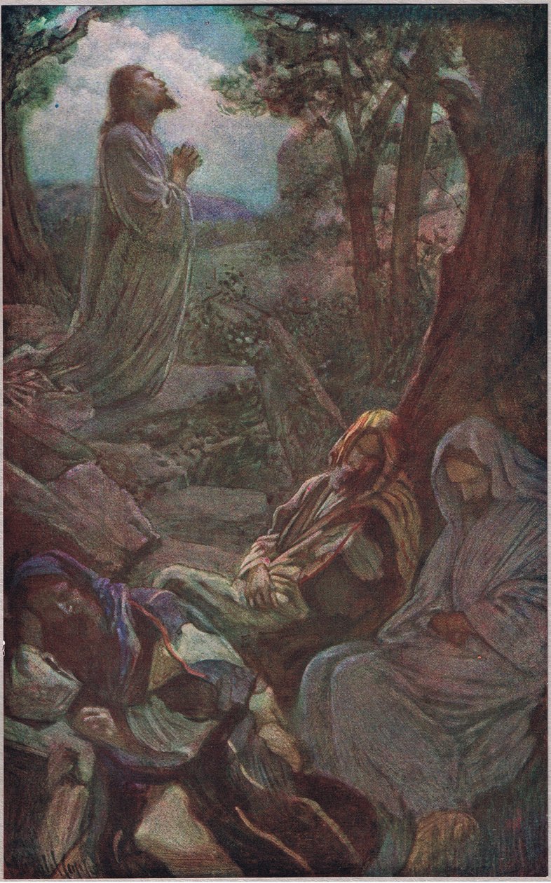 Gethsemane autorstwa Harold Copping