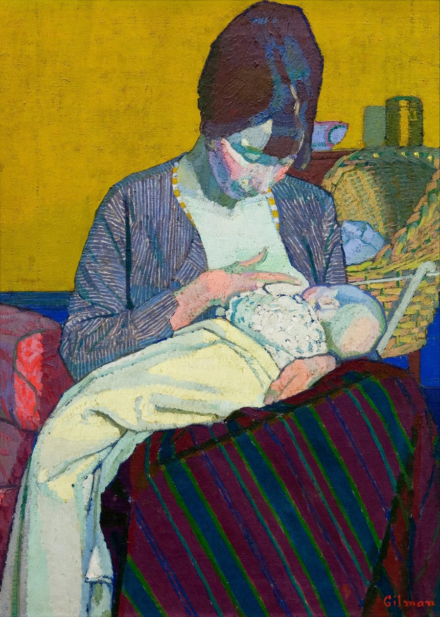 Matka i dziecko autorstwa Harold Gilman
