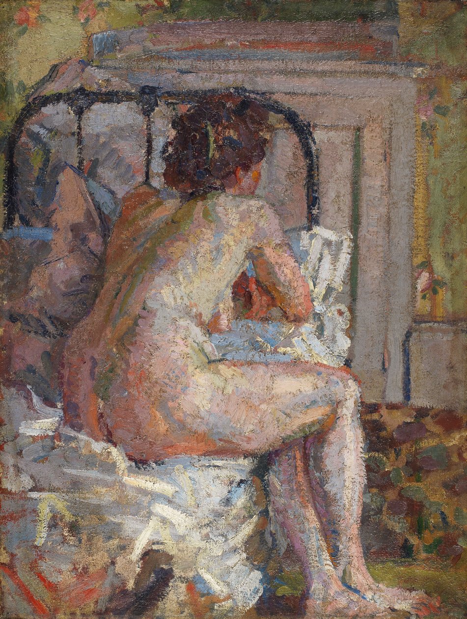 Nago na łóżku autorstwa Harold Gilman
