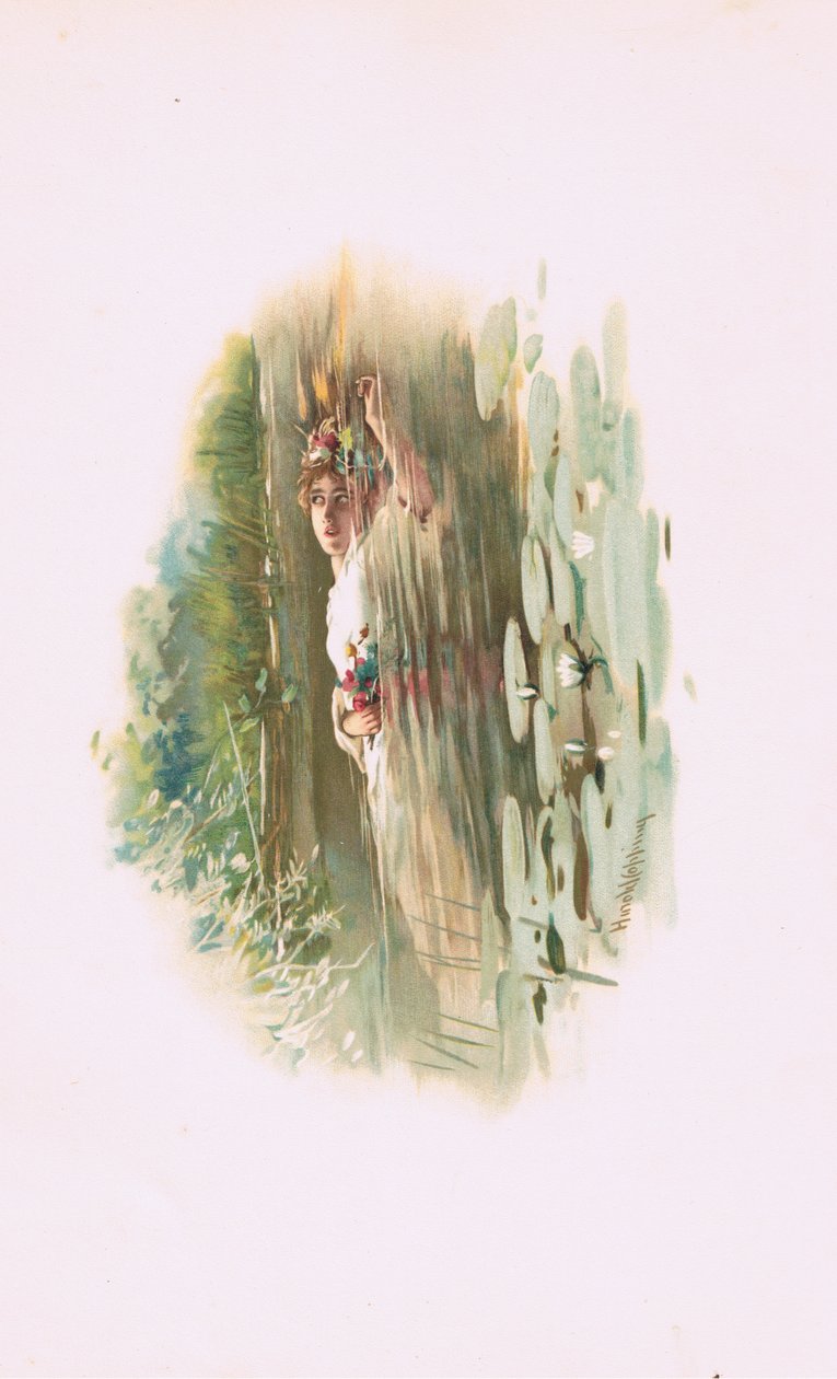 Ofelia, ilustracja z Hamlet autorstwa Harold Copping