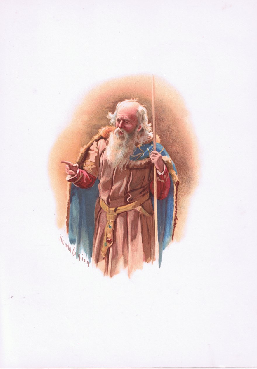 Poloniusz, ilustracja z Hamleta autorstwa Harold Copping