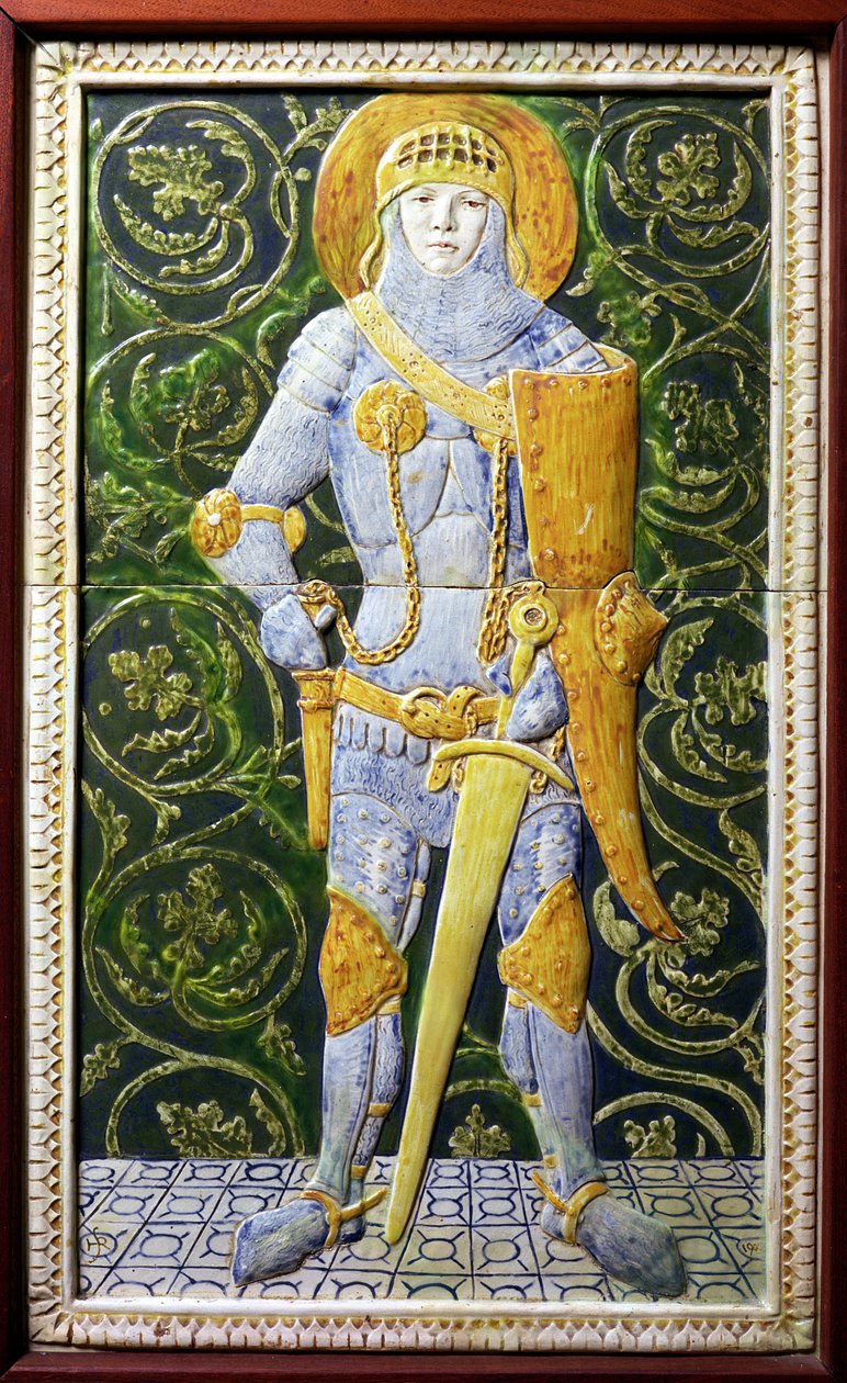 Gideon, ceramika Della Robbia, ok. 1900 (ceramika) autorstwa Harold Steward Rathbone