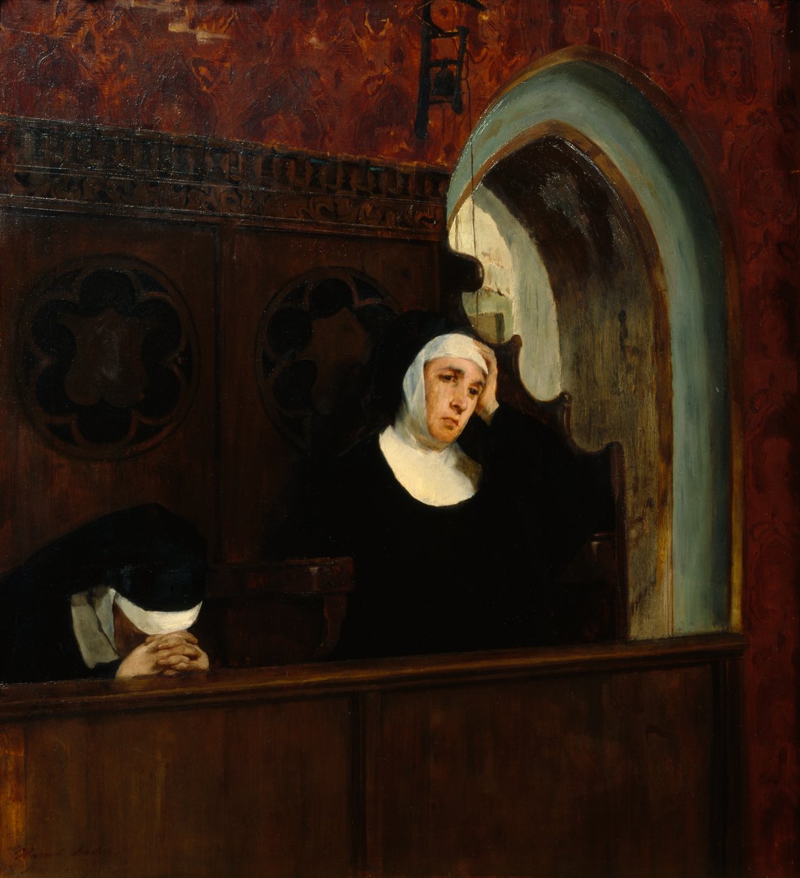 W Kościele Klasztornym autorstwa Harriet Backer