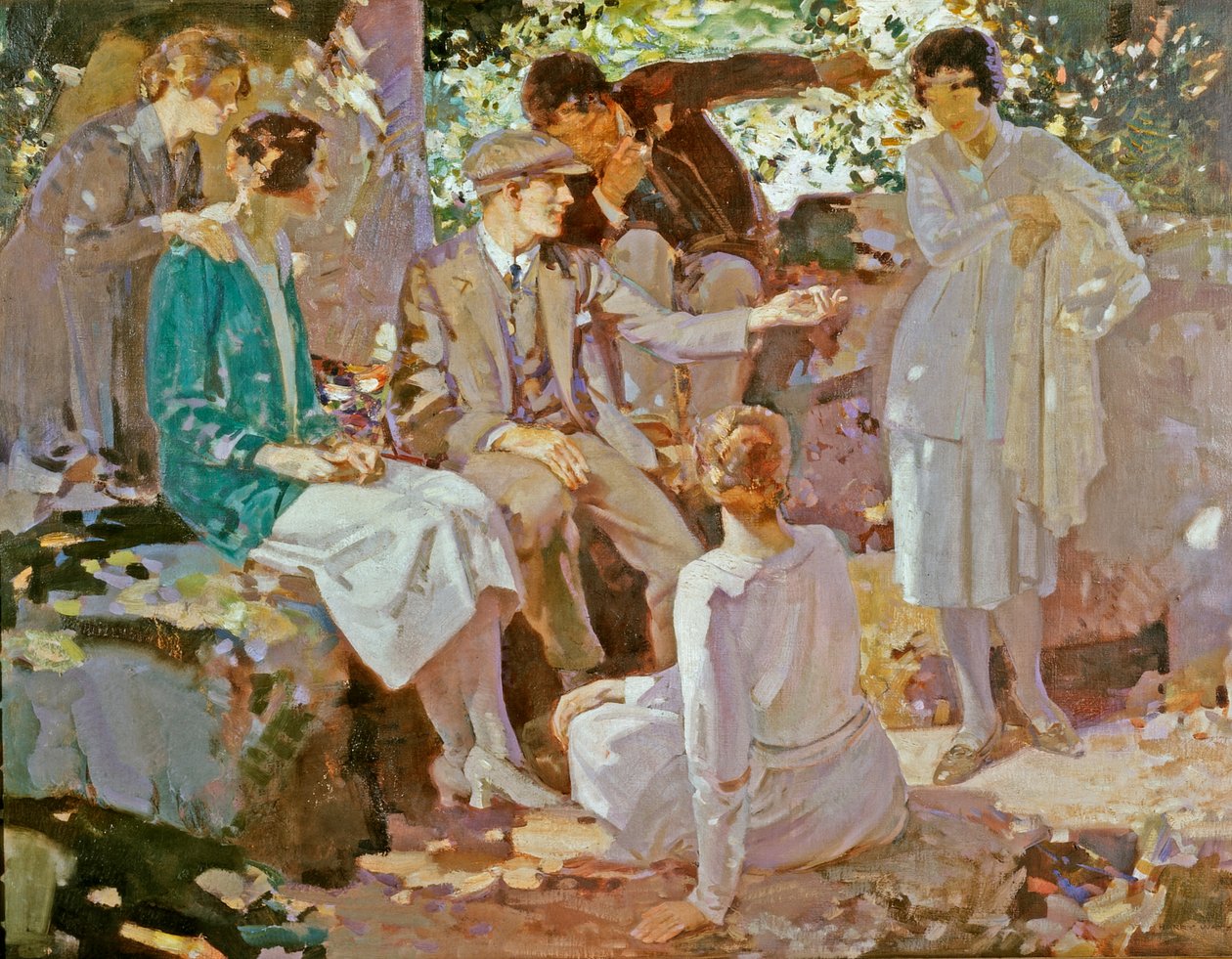 Opowieść przy drodze, ok. 1922 r. autorstwa Harry Watson