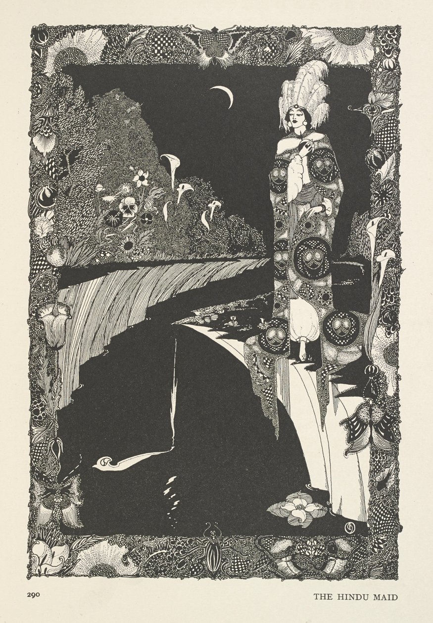 Hinduska pokojówka. autorstwa Harry Clarke