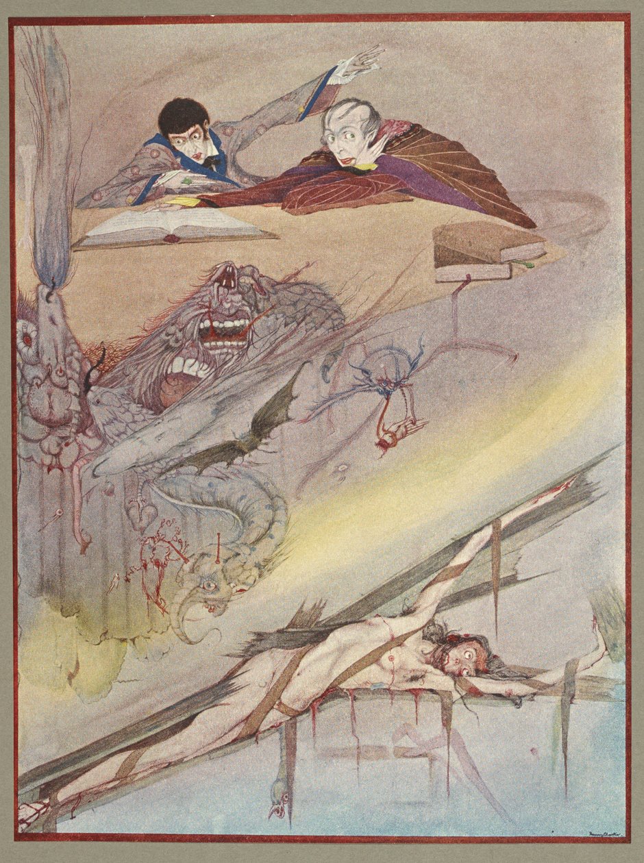 Upadek domu Usherów. autorstwa Harry Clarke
