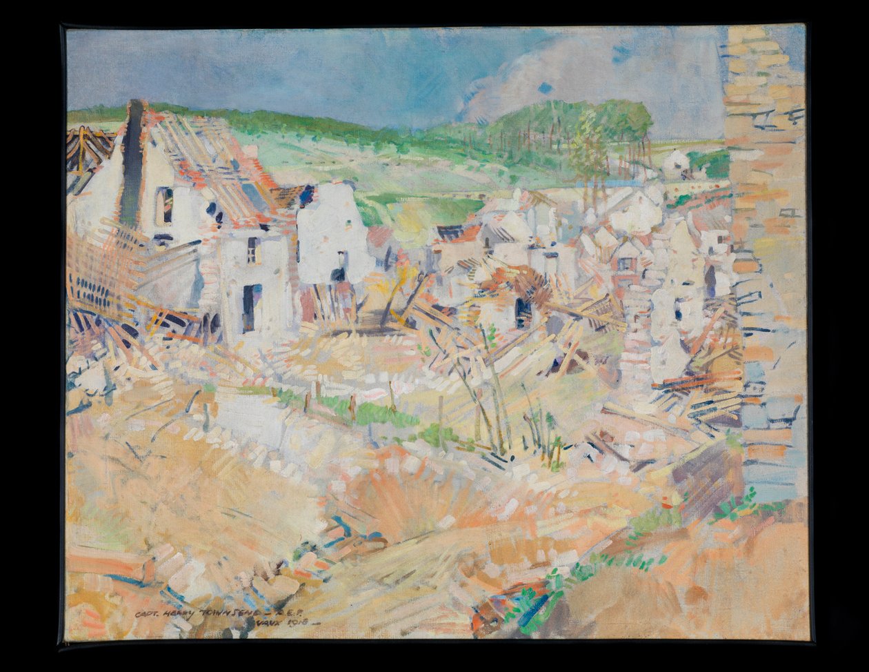 Vaux, ok. 1918 (olej) autorstwa Harry Everett Townsend