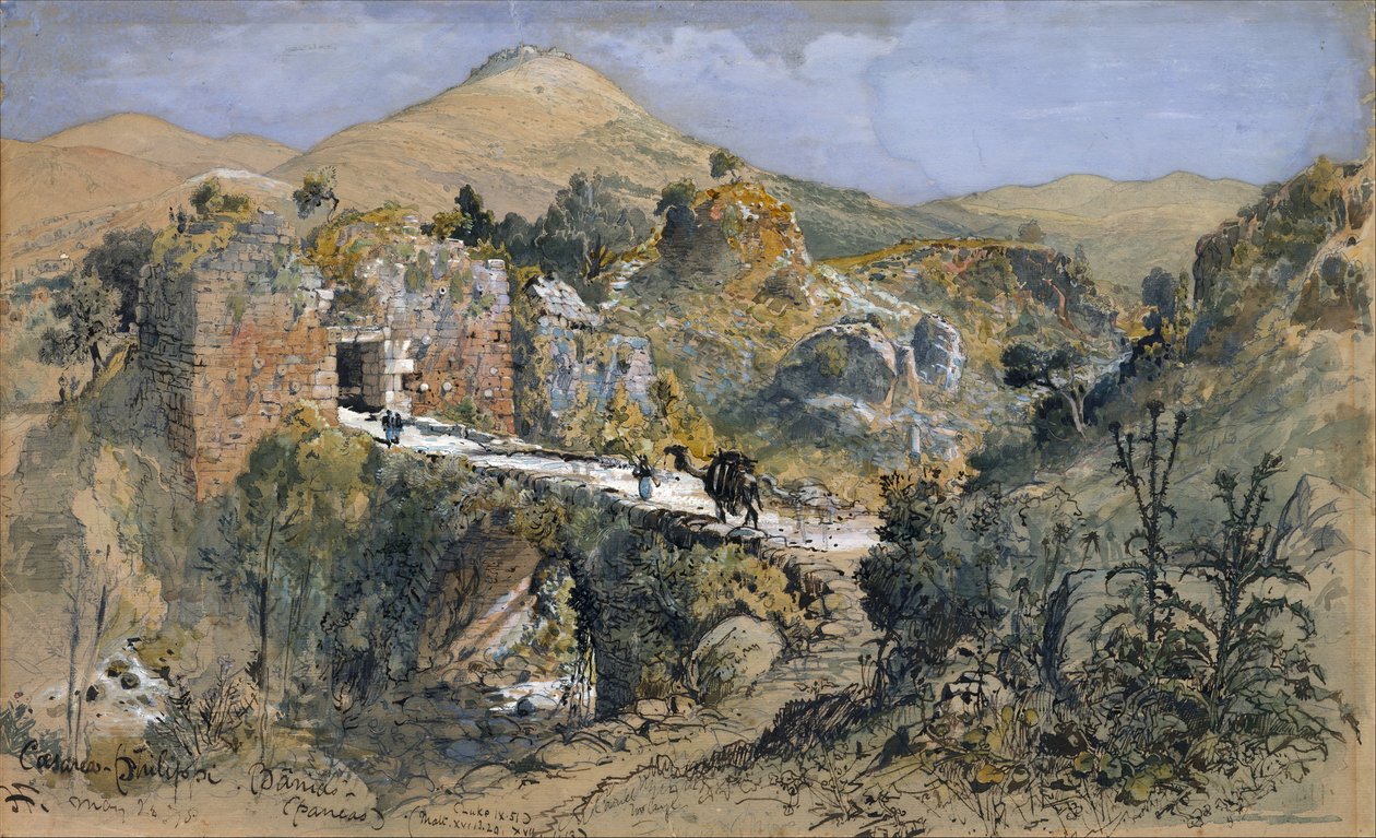 Cezarea Filipi Banias autorstwa Harry Fenn