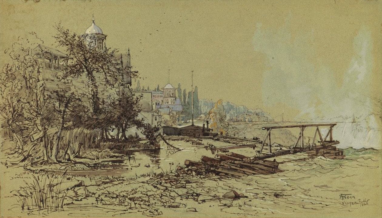 Wodospad Niagara, 1862. autorstwa Harry Fenn