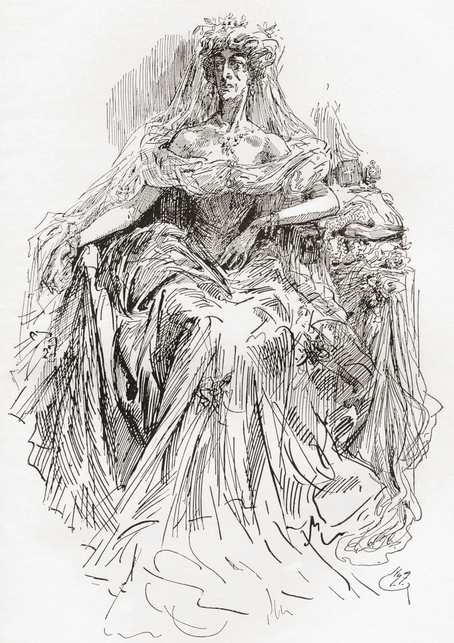 Panna Chevisham (grawerowanie) autorstwa Harry Furniss