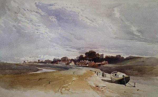 Gillingham nad rzeką Medway, Kent autorstwa Harry John Johnson