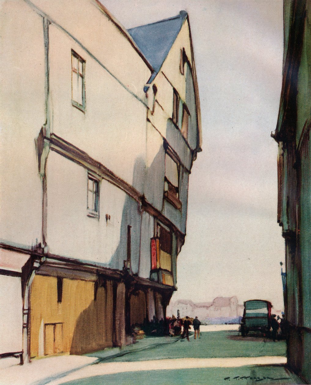„Stary budynek”, ok. 1933 r. autorstwa Harry Tittensor