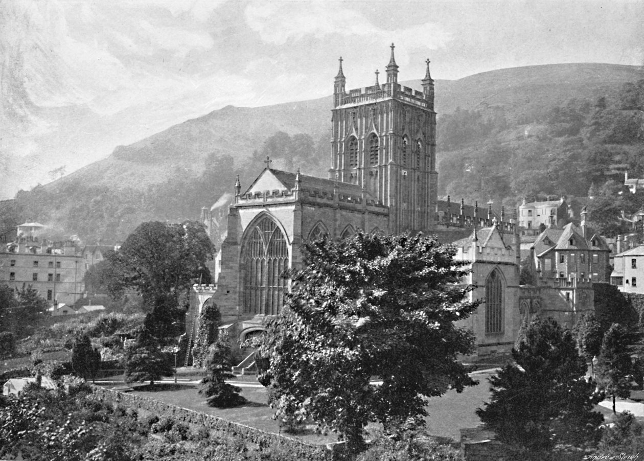 Kościół Priory, Great Malvern, c1896 autorstwa Harvey Barton