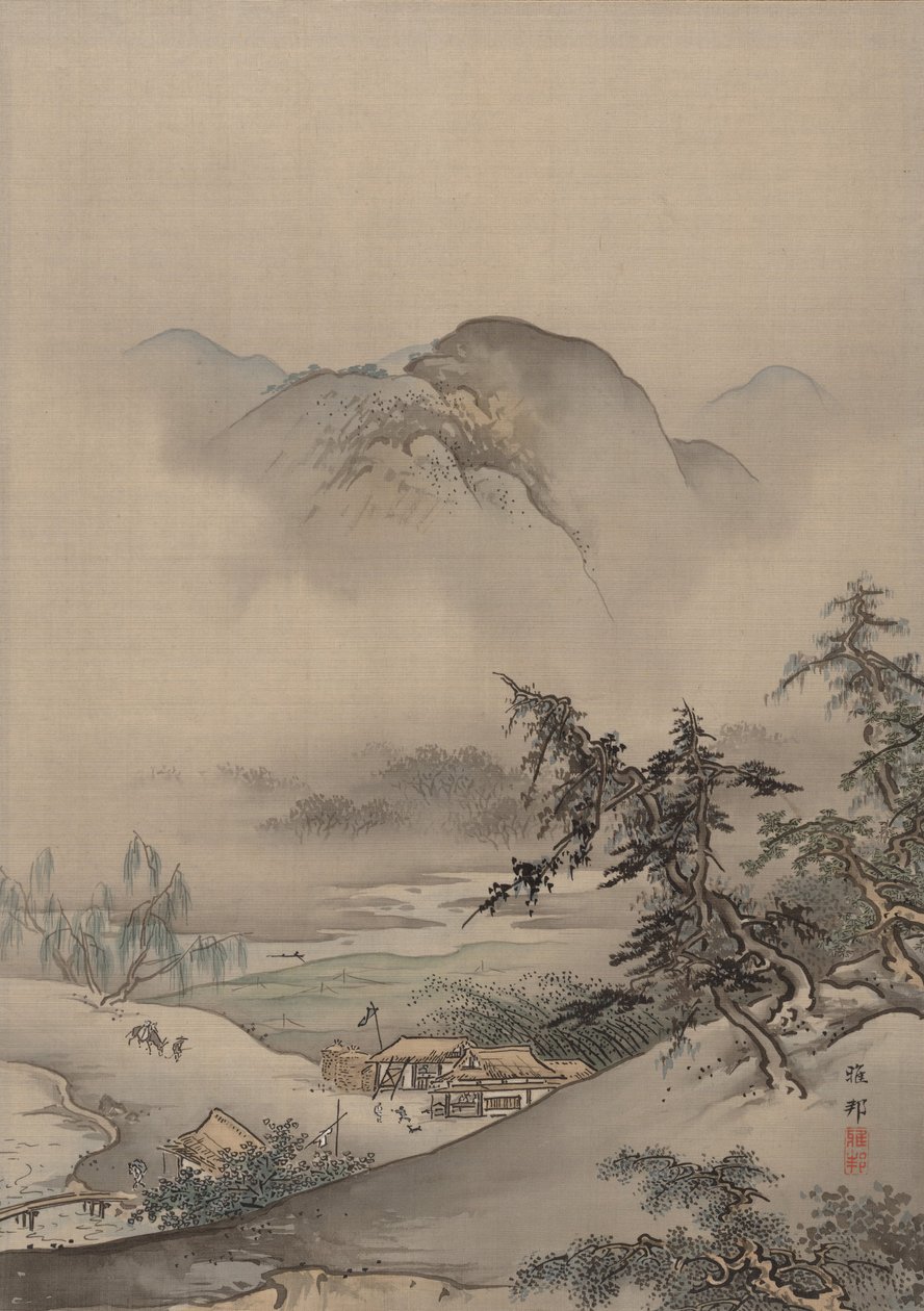 Krajobraz, ca. 1885-89. autorstwa Hashimoto Gaho