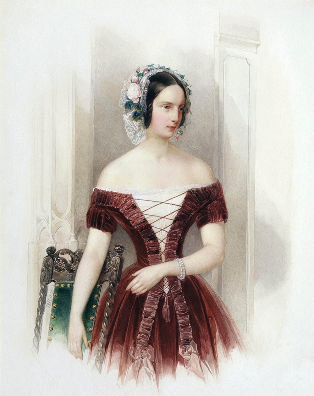 Wielka Księżna Aleksandra Nikołajewna Rosji”, 1825-1844, ok. 1840. autorstwa Hau