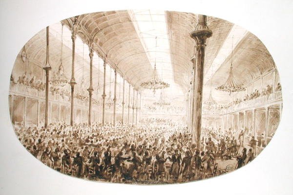 Bankiet, ok. 1865 r. autorstwa Hector Horeau